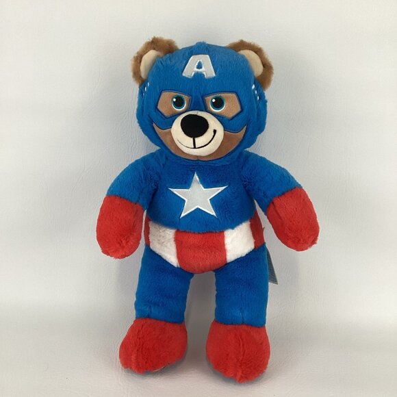 Build-A-Bear Workshop Other - Build A Bear Workshop Marvel Captain America 17" Plush Stuffed Animal Super Hero